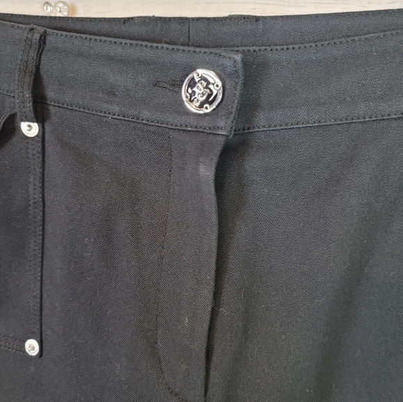 ST. JOHN SPORT BLACK TROUSERS PANTS, sz 8 - Picture 3 of 16